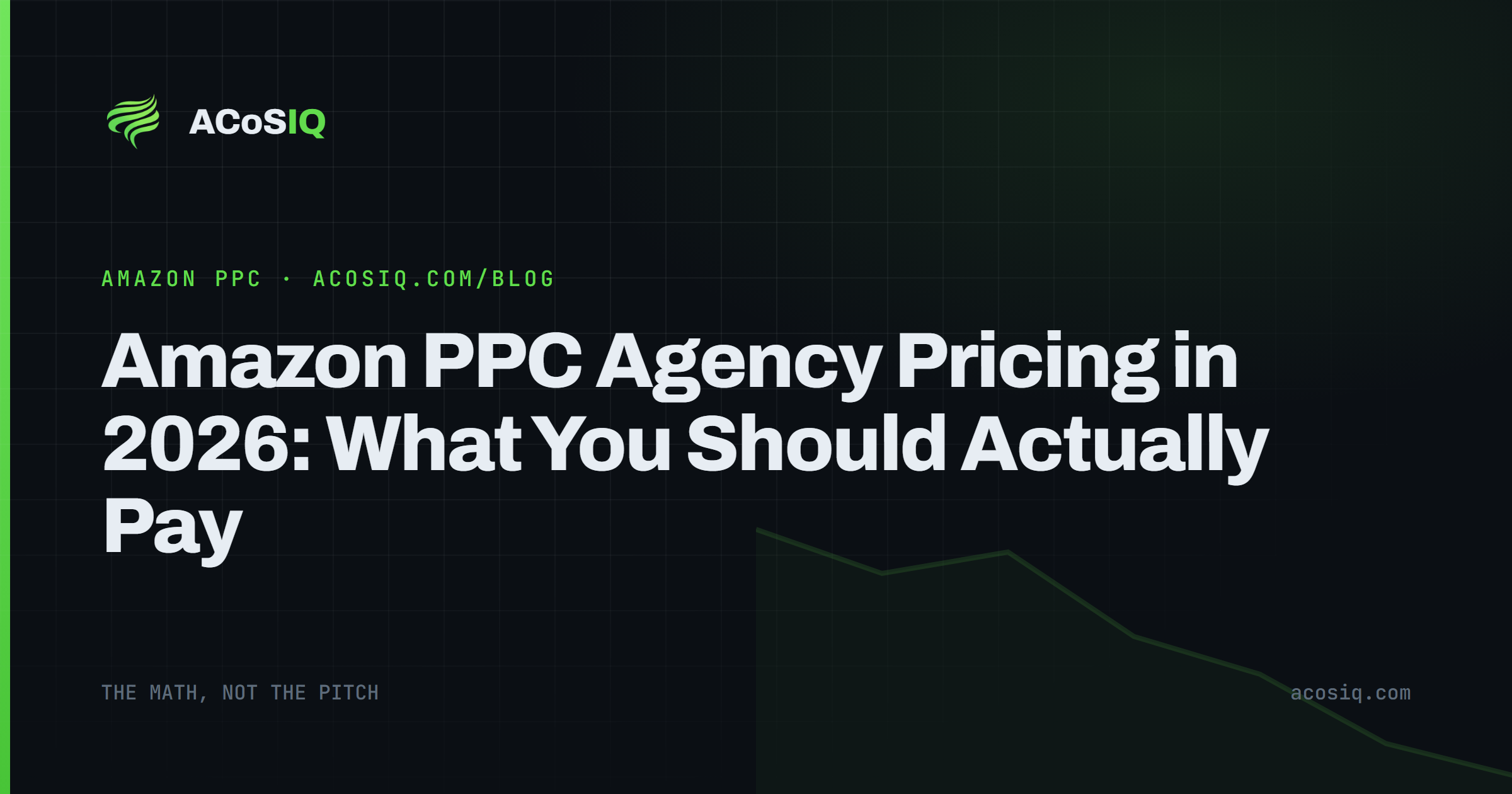 Amazon PPC Agency Pricing in 2026: What You Should Actually Pay
